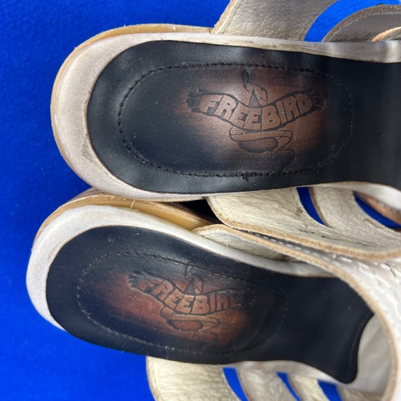 🚫SOLD! •NWOT |•FREEBIRD🦅BY STEVEN•| Albuquerque Sandals Beige Cream Tan Size - Picture 12 of 16